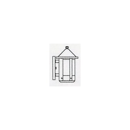 Arroyo Craftsman 6" berkeley wall sconce with roof BS-6RTN-MB